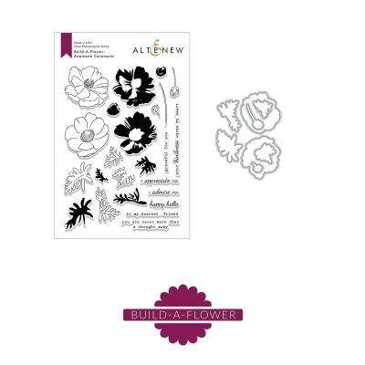 Build-A-Flower:Anemone Coronaria Stamp and Die Bundle