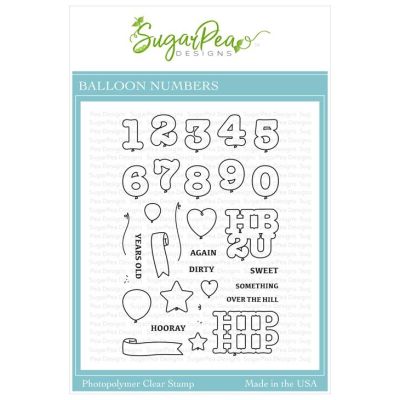 Balloon Numbers Stamp