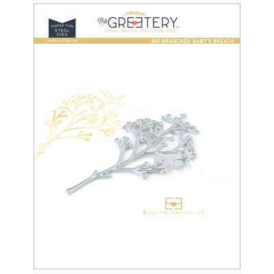 Exclusive UK Supplier of The Greetery - Big Branch Baby's Breath Die for papercrafting