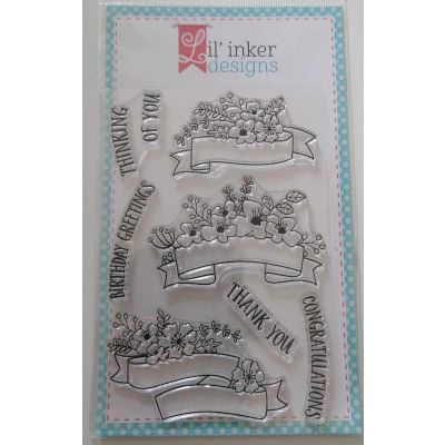 Lil' Inker Designs Blooms and Banners Stamp