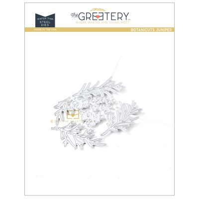 BotaniCuts Juniper Die by The Greetery, Recollective Holiday Collection, UK Exclusive Stockist, Seven Hills Crafts 5 star rated for customer service, speed of delivery and value