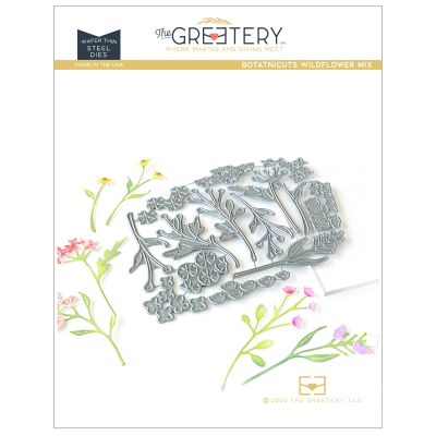 Exclusive UK Supplier of The Greetery - BotaniCuts Wildflower Mix Die for papercrafting