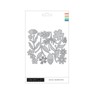 Build-A-Bloom Die by Concord and 9th Playful for cardmaking and paper crafts.  UK Stockist, Seven Hills Crafts