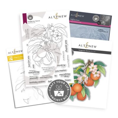 Altenew Craft Your Life Project Kit - Tangerine Grove for creating floral images for cardmaking and scrapbook layouts