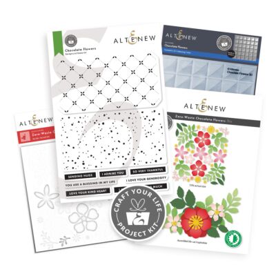 Altenew Craft Your Life Project Kit - Chocolate Flowers for creating floral images for cardmaking and scrapbook layouts