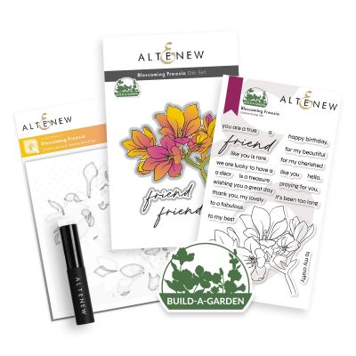 Altenew Build-a-garden blossoming freesia for cardmaking and paper crafts.  UK Stockist, Seven Hills Crafts