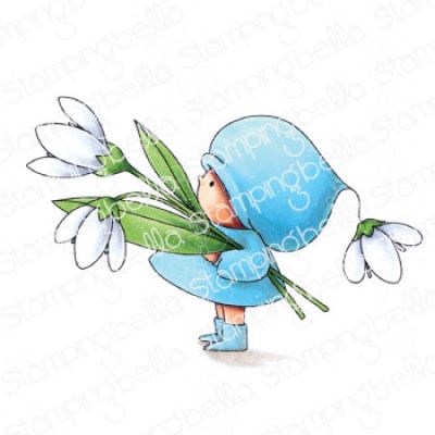 Bundle Girl With a Snowdrop Stamp