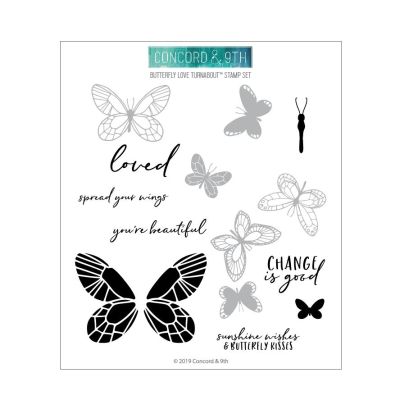 Butterfly Love Turnabout Stamp