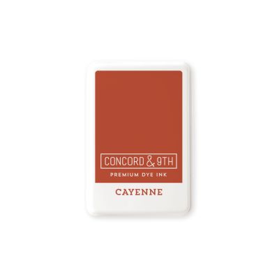 UK Stockist  - Concord and 9th Premium Dye Inkpads - Cayenne