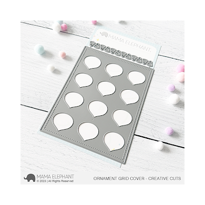 Ornament Grid Cover Die by Mama Elephant for cardmaking and paper crafts.  UK Stockist, Seven Hills Crafts