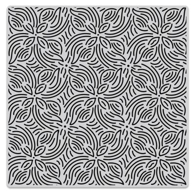 Repeating Flowers Bold Prints Background Stamp