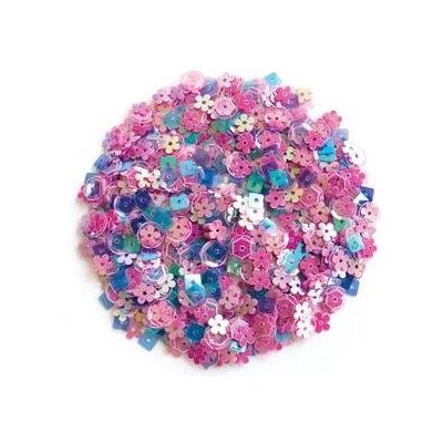 Pink Pop Flowers Sequin Mix - Large Pack