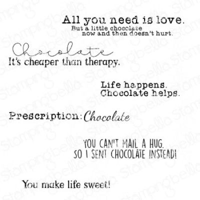 Chocolate Sentiment Stamp