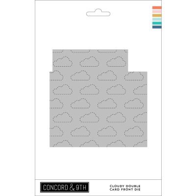 Concord and 9th cloudy double card front die for cardmaking and paper crafts.  UK Stockist, Seven Hills Crafts