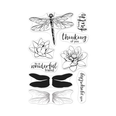 Color Layering Dragonfly Stamp