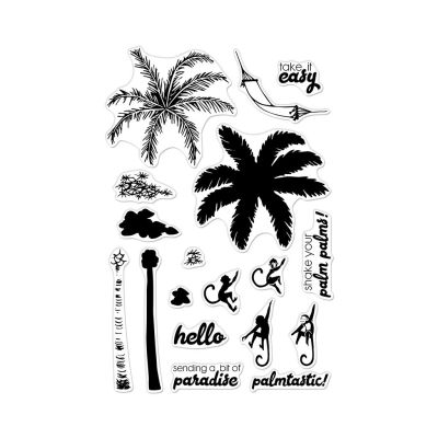 Color Layering Palm Tree Clear Stamp