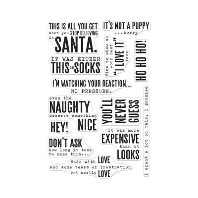 Snarky Christmas Messages Stamp