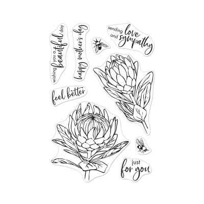 Protea Flowers Stamp