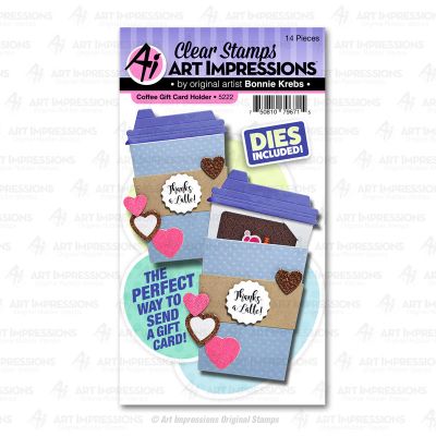 Coffee Gift Card Holder Stamp & Die Set