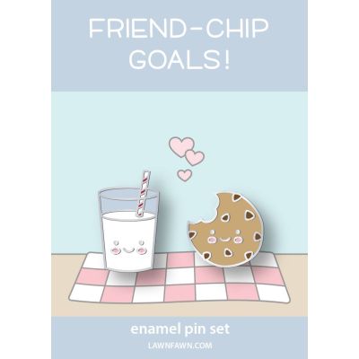 Cookies & Milk Enamel Pin