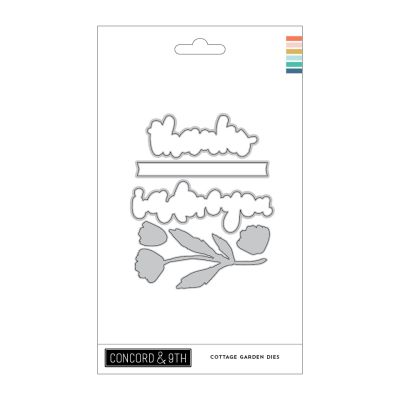 Concord and 9th cottage garden die set for cardmaking and paper crafts.  UK Stockist, Seven Hills Crafts