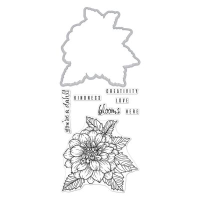 Hero Florals Dahlia Stamp & Cut