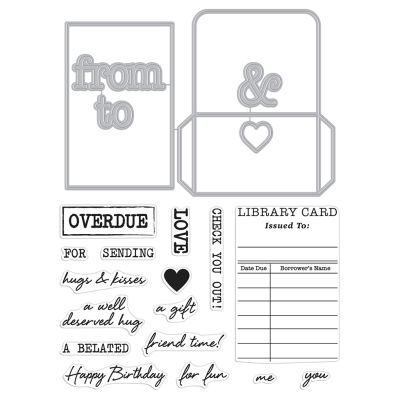 Library Card Stamp & Cut XL