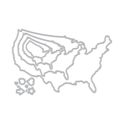 US Map Infinity Die