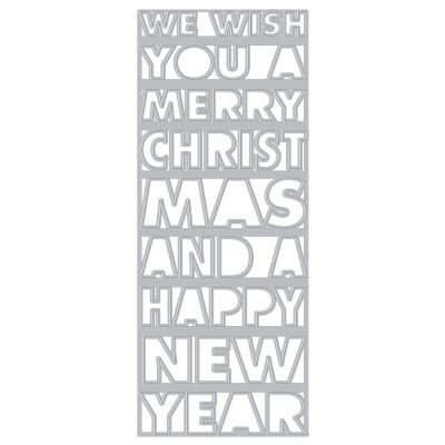 HA Slimline Christmas and New Year Cover Plate Die