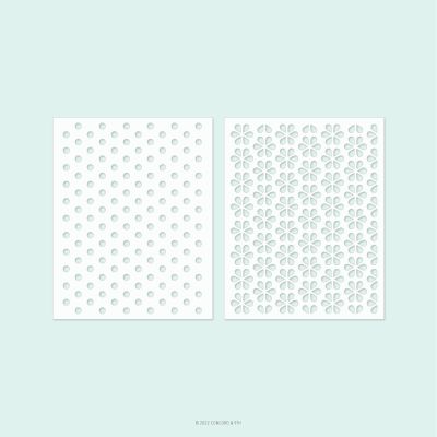 C9 Dots & Blossoms Stencil Pack (2 stencils)