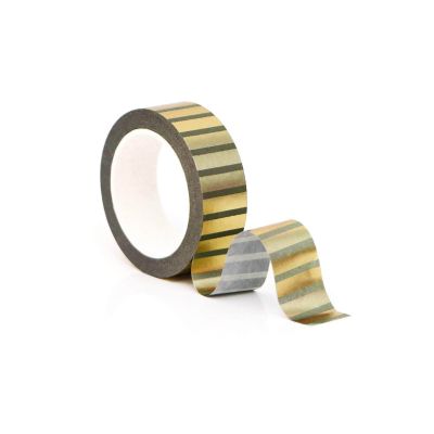 Elegant Foil Stripe Washi Tape