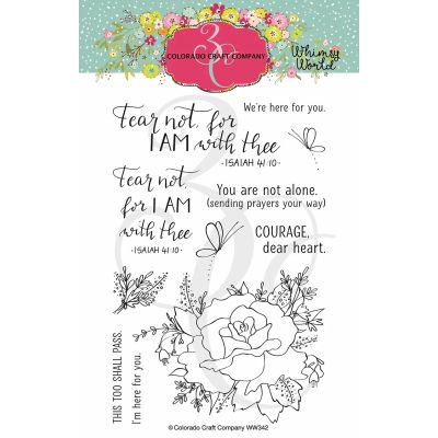 Whimsy World - Fear Not Rose Stamp