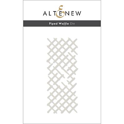 Altenew Piped Waffle Die for creating treliss style backgrounds or piped icing die cuts for cardmaking and scrapbook layouts