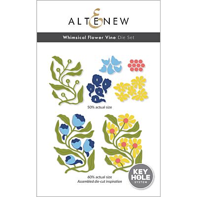 Altenew Whimsical Flower Vine Die for creating floral die cuts for cardmaking and scrapbook layouts