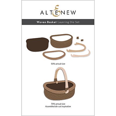 Altenew Woven Basket Layering Die Set, for cardmaking and crafting