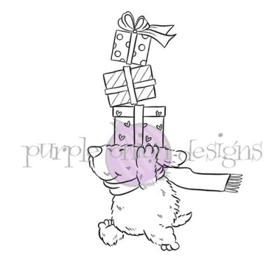 Flappy's Christmas Delivery set Chilliezgraphy by Pei for Purple Onion Designs. Unmounted rubber stamps.  Exclusive in the UK to Seven Hills Crafts