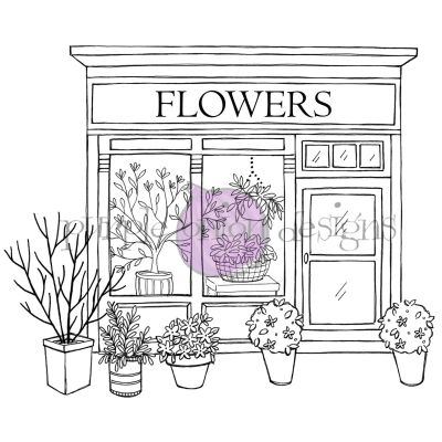 SY Flower Shop Stamp