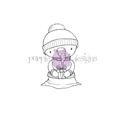 Flurry (Snowman with Gift) Stamp