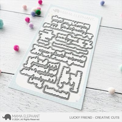 Lucky Friend Die by Mama Elephant for cardmaking and paper crafts.  UK Stockist, Seven Hills Craft