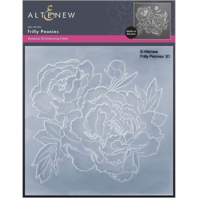 Frilly Peonies 3D Embossing Folder