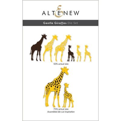 Altenew Gentle Giraffes Die for cardmaking and paper crafts.  UK Stockist, Seven Hills Crafts