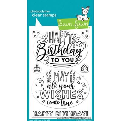 LF Giant Birthday Messages Stamp