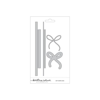 Kristina Werner Gift Bows Dies for creating detailed bows on cards ideal for birthday and Christmas