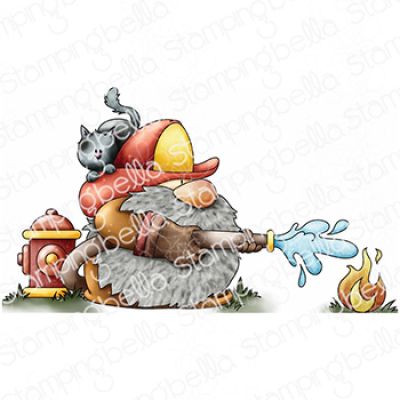 Gnome Firefighter Stamp