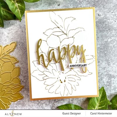 Brushed Metallic Cardstock - Gold