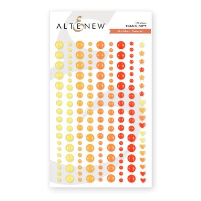 Altenew Golden Sunset Enamel Dots for cardmaking and paper crafts.  UK Stockist, Seven Hills Crafts