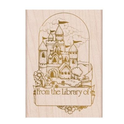 From The Vault - Castle Book Plate Wooden Stamp