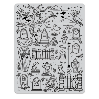 Halloween Scene Background Cling Stamp