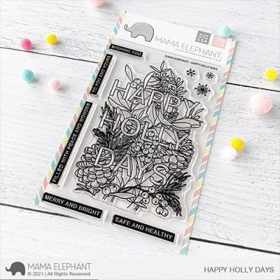 Happy Holly Days Stamp