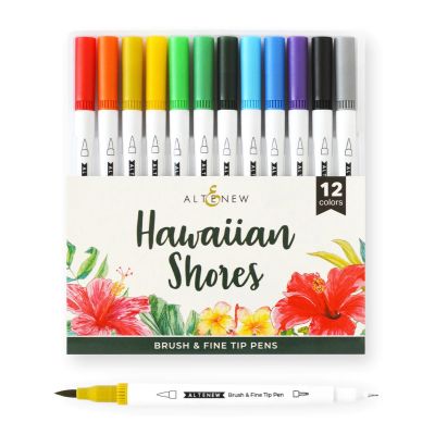 Hawaiian Shores Brush & Fine Tip Pens (Water Based)